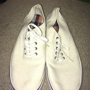 Off White Canvas Summer Shoe